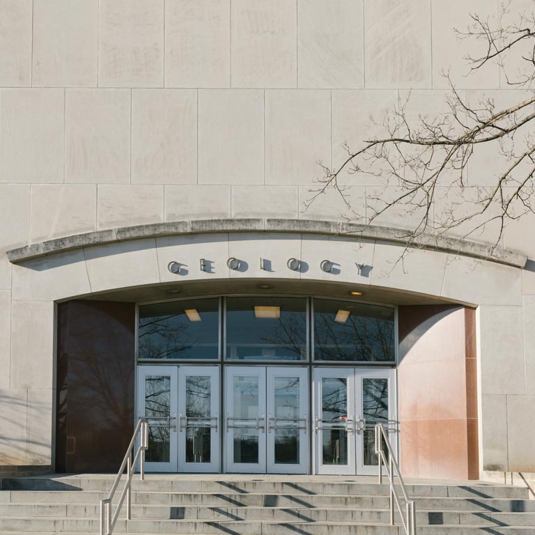 Geology building entrance